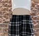 Черные в клетку прямые брюки с высокой посадкой One size - изображение 5