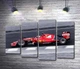 Модульная картина Красный автомобиль Ferrari на гоночной трассе "Формулы-1" 80x54 см Модуль №3 (001191) - изображение 1