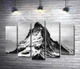 Модульная картина Гострий засніжений шпиль гори Матергорн (Matterhorn) 130x90 см Модуль №4 (000266) - зображення 1
