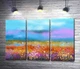 Модульная картина Цветочное поле из красочных пятен 60x40 см Модуль №2 (004753) - изображение 1