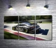 Модульная картина Серый автомобиль Porsche 911 GT2 мчит по трассе 102x56 см Модуль №2 (004239) - изображение 1