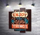 Модульная картина Позитивная надпись: "Enjoy the Little Things" 108x131 см Модуль №3 (004142) - изображение 1