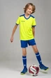 Комплект футбольной формы детский Kelme SEGOVIA желто-синий 5XS 8351ZB3158.9918 - изображение 2