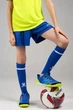 Комплект футбольной формы детский Kelme SEGOVIA желто-синий 5XS 8351ZB3158.9918 - изображение 4