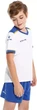 Комплект футбольной формы детский Kelme SEGOVIA бело-сине-желтый 140 см 8351ZB3158.9104 - изображение 4