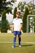 Комплект футбольной формы детский Kelme SEGOVIA бело-сине-желтый 140 см 8351ZB3158.9104 - изображение 6