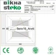Окно Steko 500х500 мм 2-матовое стекло+аргон, правое - изображение 5