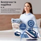 Праска з функцією відпарювання SOKANY SL-2055A з тефлоновою підошвою Синій - изображение 2
