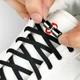 Еластичні шнурівки для взуття з фіксатором 2 штуки 100 см Elastic Lazy Shoelaces Black - зображення 2