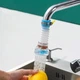 Гнучка висувна насадка фільтр для води, водоочищувач на кран / змішувач, що обертається на 360°, блакитний (83817862) - зображення 3