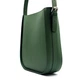 Зеленая кожаная женская сумка оригинальной формы Lamponi Lisa, green matte - изображение 3