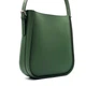 Зеленая кожаная женская сумка оригинальной формы Lamponi Lisa, green matte - изображение 5
