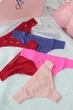 Набор трусиков Victoria's Secret 5-Pack Logo Cotton Thong Panties размер S - изображение 1
