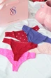 Набор трусиков Victoria's Secret 5-Pack Logo Cotton Thong Panties размер S - изображение 3