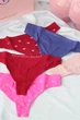Набор трусиков Victoria's Secret 5-Pack Logo Cotton Thong Panties размер S - изображение 4