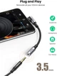Перехідник Ugreen кабель Type-C — 3.5 mm для навушників Angled 10CM Gray (AV142) - зображення 6