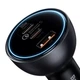 Автомобільний зарядний пристрій Baseus Qualcomm Multi-Port Fast Charge 160W (2xType-C + USB) with cable Type-C + Type-C 100W grey - зображення 2