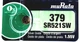 Батарейка часовая muRata/Sony SR521SW (379) 1.55v 16mAh 5.8x2.15mm&nbsp;Серебрянно-цинковая - изображение 1