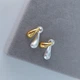 Серьги женские джекеты DeKolie MK1287 золотой с серебряным - изображение 5