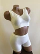 Женский комплект белья топ и трусики шорты Honey Fashion Accessories L/XL молочный (2-174) - изображение 4