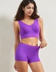 Жіночий комплект білизни топ і трусики шорти Honey Fashion Accessories S/M фіолетовий (2-174) - зображення 2