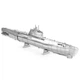 Металлический конструктор 3Д Metal Earth - German U-boat Type XXI, MMS121 - изображение 4