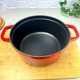 Чугунная кастрюля 4.8 л Красная Ringel Essen для всех видов плит - изображение 7