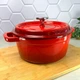 Чугунная кастрюля 4.8 л Красная Ringel Essen для всех видов плит - изображение 8