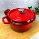 Чугунная кастрюля 3.8 л Красная Ringel Essen для всех видов плит - изображение 7