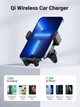 Авто-держатель и беспроводная зарядка UGREEN CD256 15W Wireless Car Charger серый - изображение 3