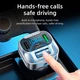 Автомобильный FM модулятор Hoco E75 30Wmax (QC3.0 + 2 USB + TypeC+ BT5.0) Dark Blue (36349) - изображение 4