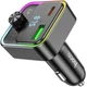 Автомобільний FM модулятор Hoco E81 30W (QC3.0+USB+TypeC+BT5.0) Black (36350) - зображення 1