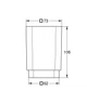 Стакан для зубных щеток Grohe Selection Cube [40783000] - изображение 2