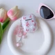 Чехол для наушников ANbeauty на Airpods 1/2 butterfly Бело-розовый (AN0103338) - изображение 3