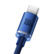 Кабель Baseus Crystal Shine USB 2.0 to Type-C 100W 2M Синий (CAJY000503) - изображение 2