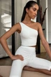 Костюм женский белого цвета Fashion размер 46-48 (179943) - изображение 2
