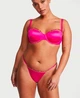 Бюстгальтер Victoria's Secret Smooth Logo Embroidery Lightly Lined Balconette Bra Розовый 75A - изображение 4