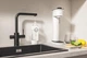 Смеситель кухонный 2 в 1 (водопроводная + фильтрованная GROHE Blue Pure Minta 30590KF0 совместим с фильтрами Ecosoft - изображение 11