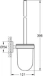 Szczotka WC GROHE Essentials 40374GN1 (4005176429897) - obraz 2