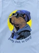 Футболка детская Dubhumans Stay Chill, be Capy (Капибара) Светло-голубая 3XS (86-92 см) (CAPC-TK-LB-3XS) - изображение 3