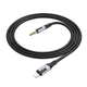 Аудиокабель BOROFONE BL19 iP to 3.5mm male, TPE, 1m, Black - изображение 4