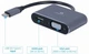 Адаптер-перехідник Cablexpert USB Type-C - HDMI, VGA 0.15 м Black (A-USB3C-HDMIVGA-01) - зображення 2