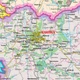 Карта Украины Административно-территориальное устройство (английский язык) 190x130 см М 1:715 000 ламинированная бумага - изображение 2
