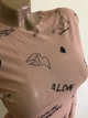 Cітчастий комбідрес боді з принтом тату Honey Fashion Accessories S/M бежевий (10-116) - изображение 6