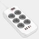 Сетевой фильтр-удлинитель ColorWay 6 розеток/4USB (Type-C PD20W + 3USB QC3.0) (38 Вт) 2 м White (CW-CHE64PDW) - изображение 7