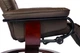Кресло-реклайнер Recliner sofa коричневое для отдыха с массажем + пуф + обогрев - изображение 7