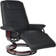 Кресло-реклайнер Recliner sofa черное для отдыха с массажем + пуф + обогрев - изображение 2