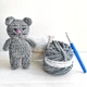 Набор для вязания котика (темно серый) - изображение 1