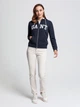 Худі з брендовим надписом Gant 4206601 L (108625L) Синий - изображение 3