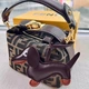 Брелок-подвеска в стиле Hermes Такса на сумку, косметичку, пенал коричневый - изображение 1